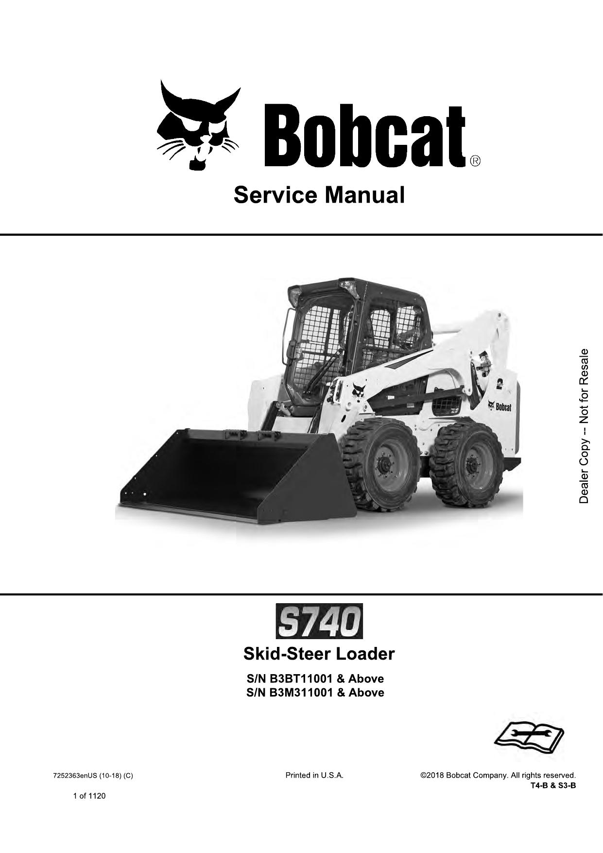 S740 Skid-Steer Loader Service Manual Bobcat